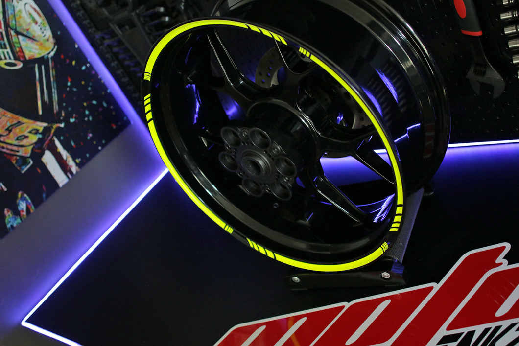 Speed Army Two-Tone Wheel Rim Decal Stripe Kit For KTM Motorcycles & Scooters – Multicolor