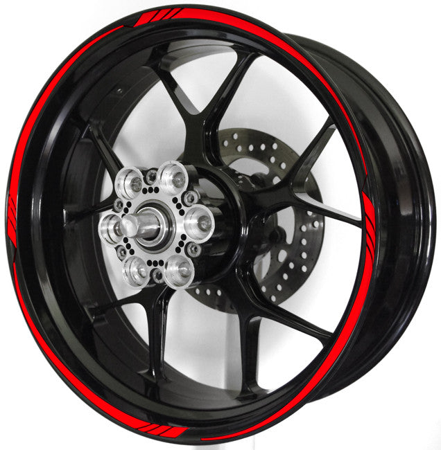 White/Black GP Style Rim Stripes Decals For KTM Motorcycles – 17" Wheels – CGD Graphics